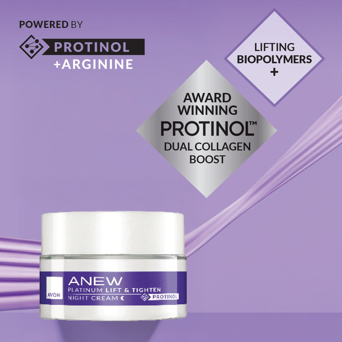 Avon Anew Platinum Lift & Tighten Night Cream SPF 20 (Trial Size) – 15ml