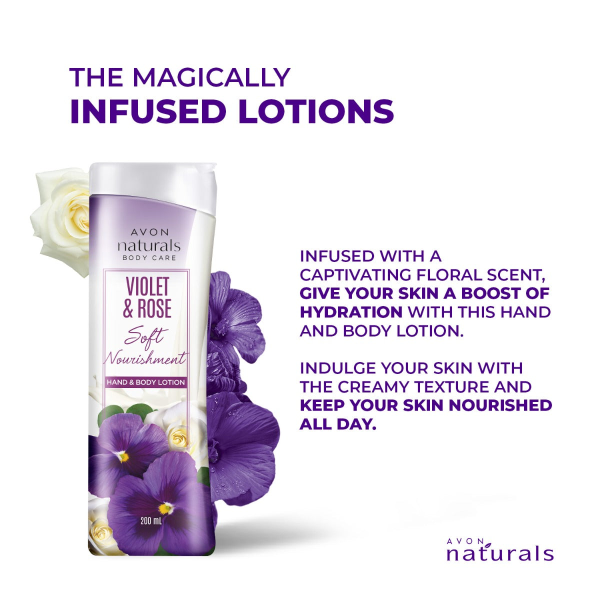 Avon Naturals Violet Rose Hand and Body Lotion