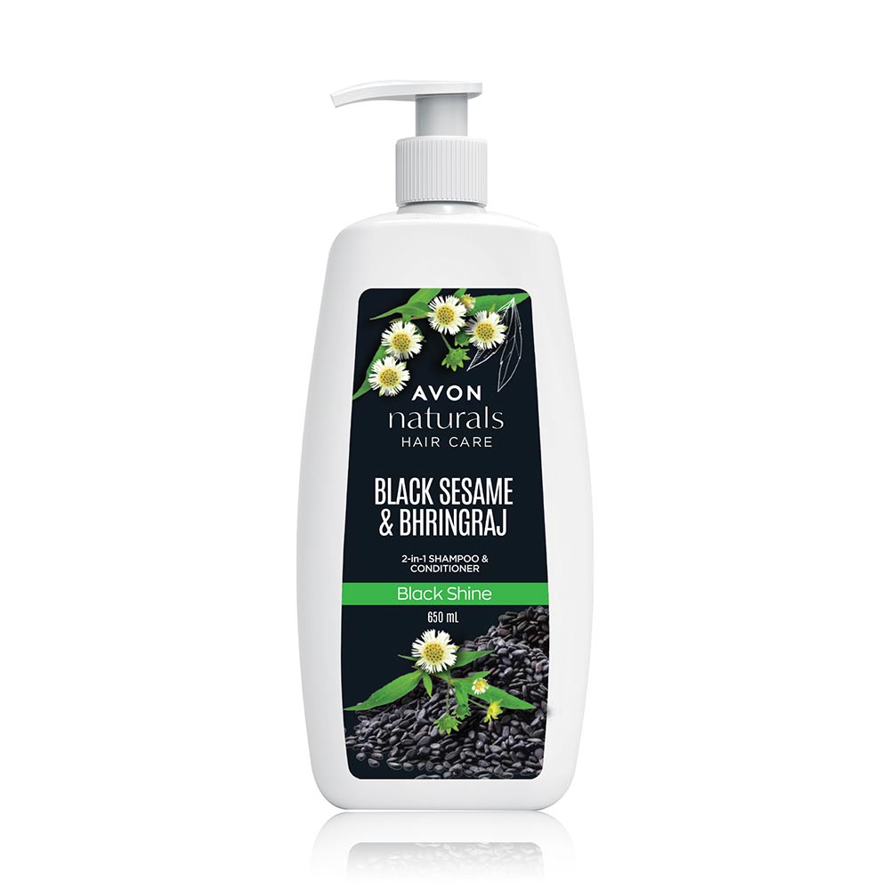 Avon Naturals Black Shine  2in1 Shampoo & Conditioner (650ML)