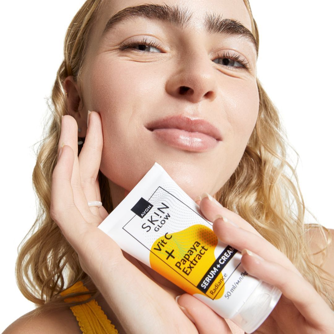 SK!N Glow Vit C + Papaya Extract Serum + Cream