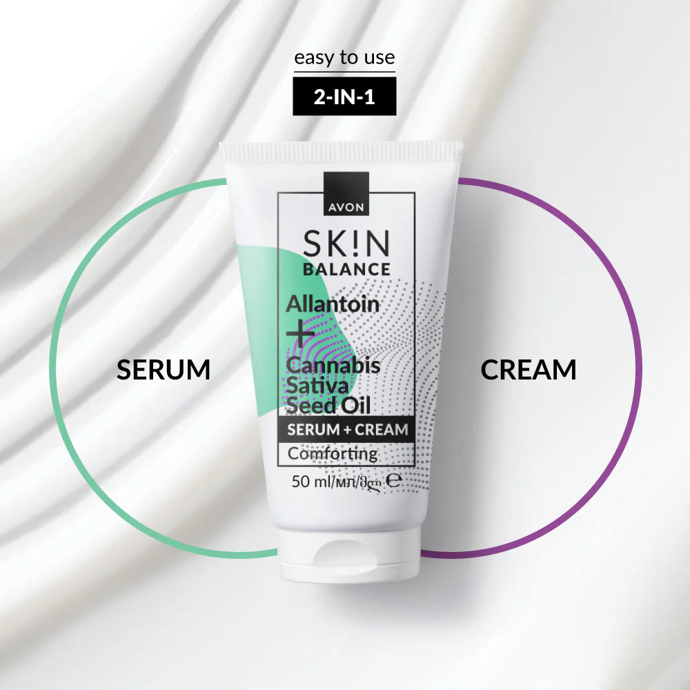 SK!N Balance Allantoin + Cannabis Sativa Seed Oil Serum + Cream