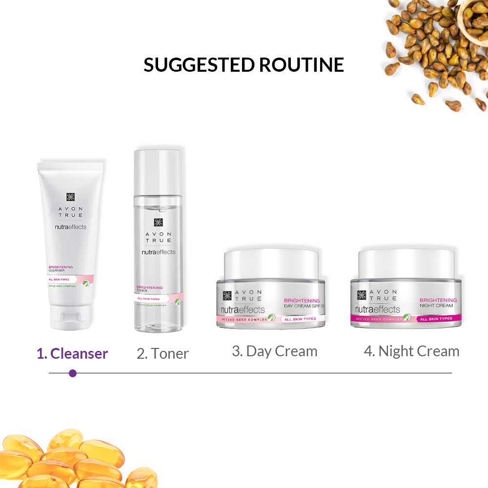 avon true nutra effects brightening with glutathione review The solution to all your skin concerns is here. Our Nutraeffects Brightening Set, enriched Primrose and Grapeseed complex, is all you need for moisturized and radiant skin Discover the power of pomegranate and chia seeds for younger Avon True Nutraeffects Brightening Day