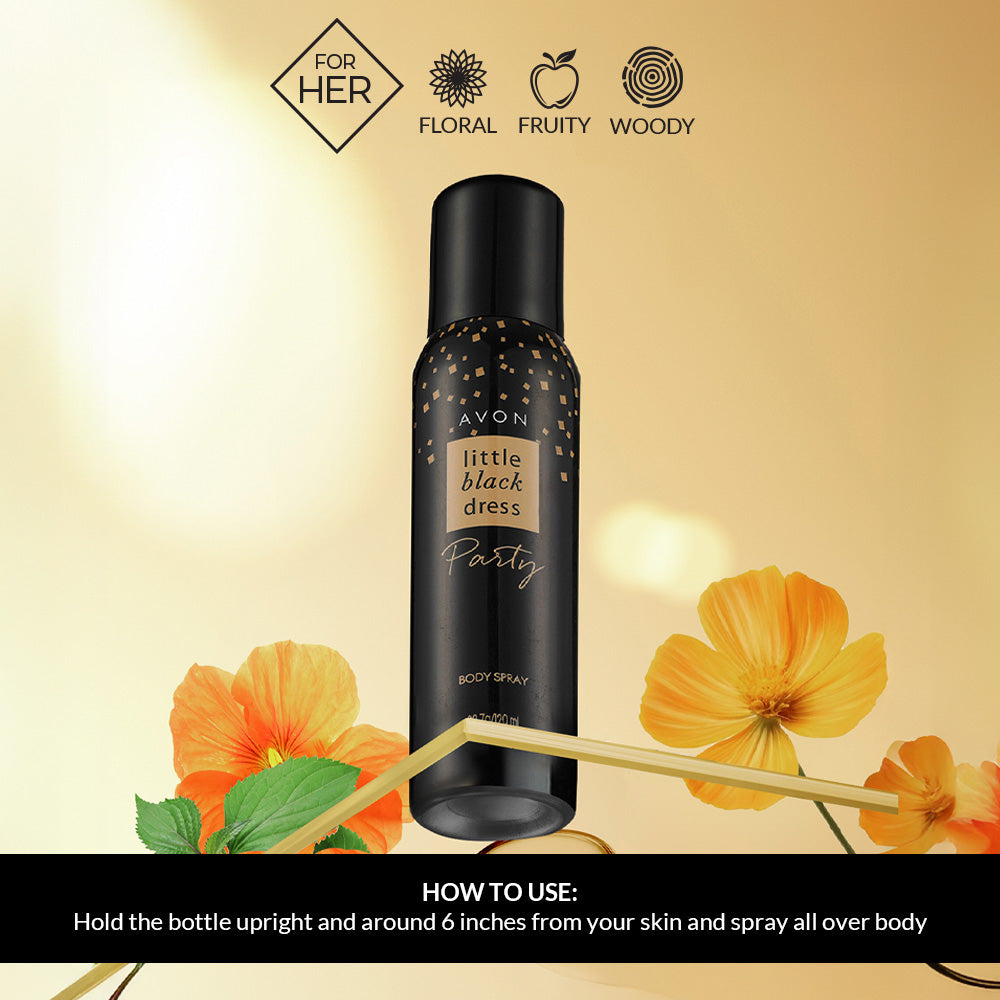 Avon Little Black Dress Party Body Spray