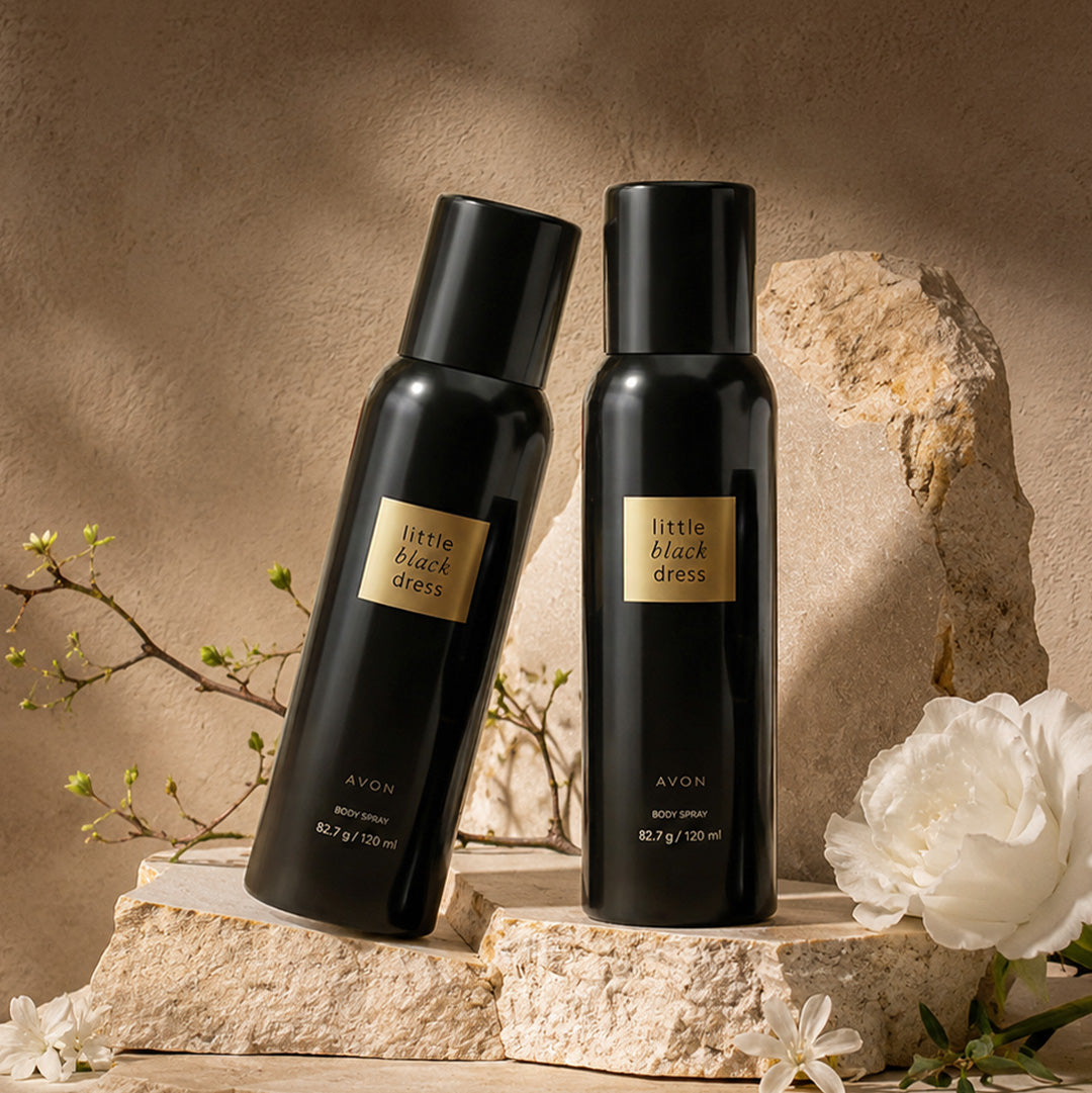 Avon Little Black Dress Classic Body Spray (Set of 2)