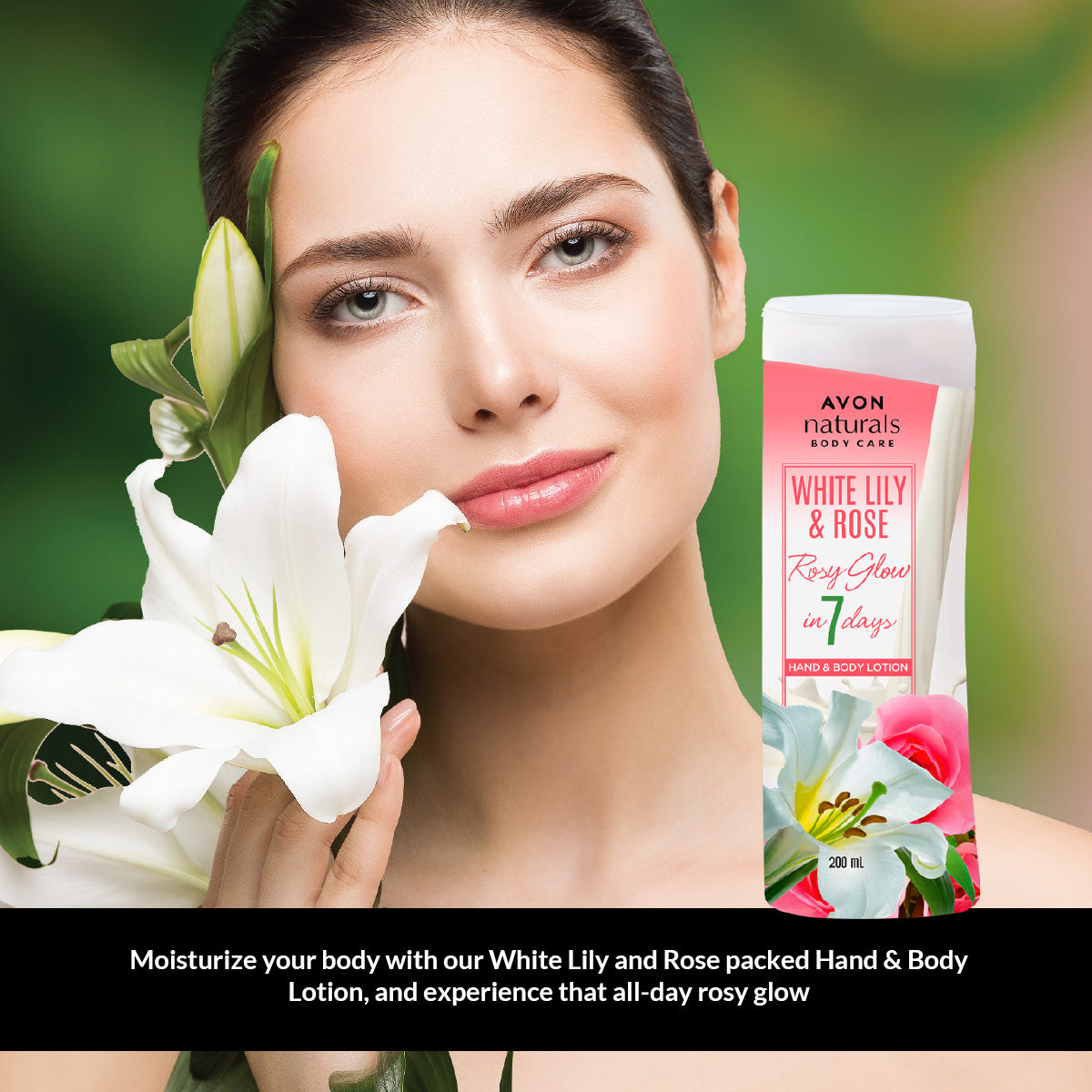 Avon Naturals White Lily & Rose Hand & Body Lotion