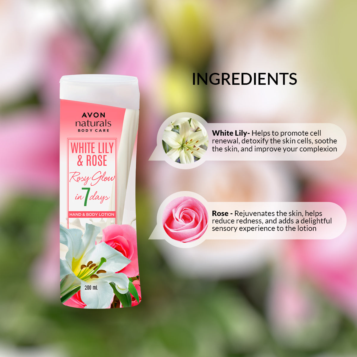 white lily skin Avon Naturals White Lily & Rose Hand & Body Lotion – Avon India