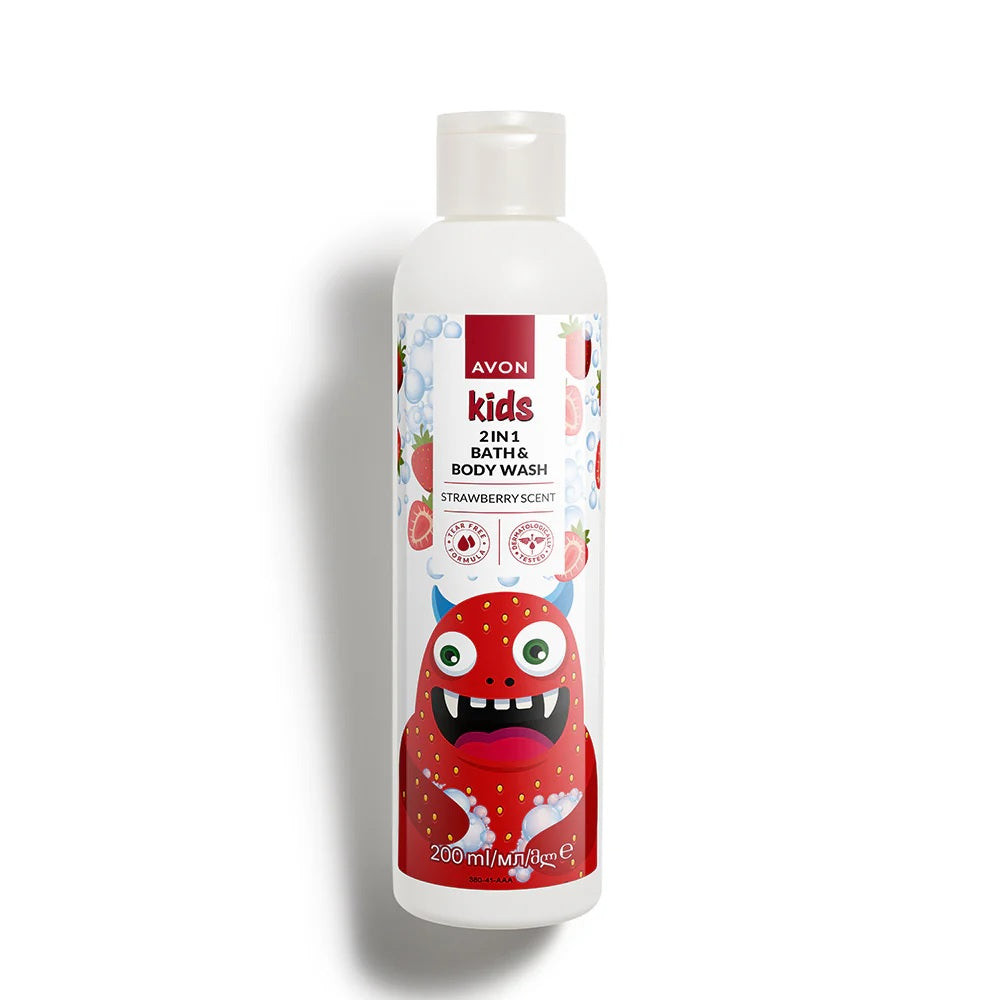Avon Kids 2 in 1 Bath & Body Wash Strawberry Scent 200 ml