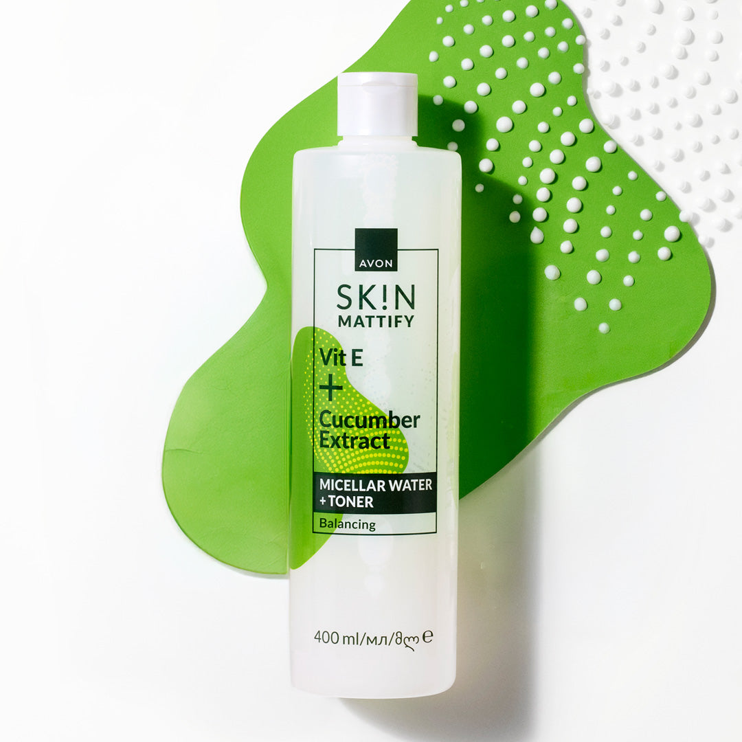 SK!N Mattify Vit E + Cucumber Extract Micellar Water + Toner - 400 ML