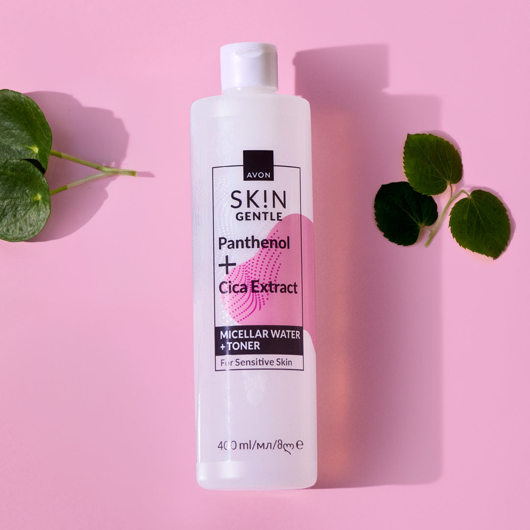 SK!N Gentle Panthenol + Cica Extract Micellar Water + Toner - 400 ML