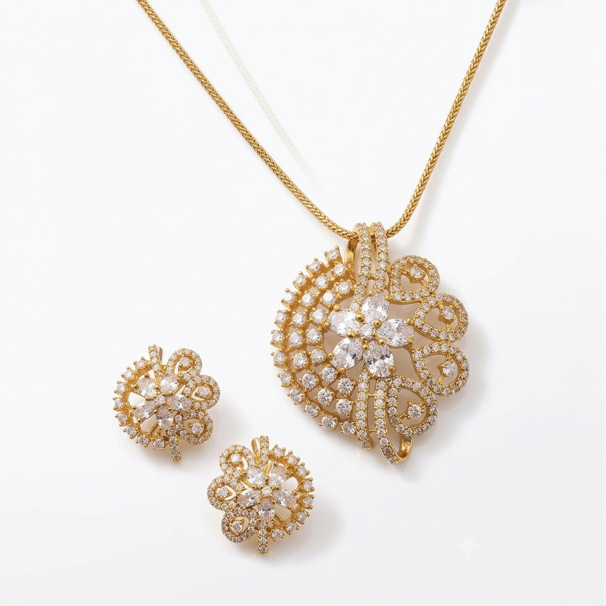 AVON ELEGANT BLOSSOM PENDANT SET (4N)