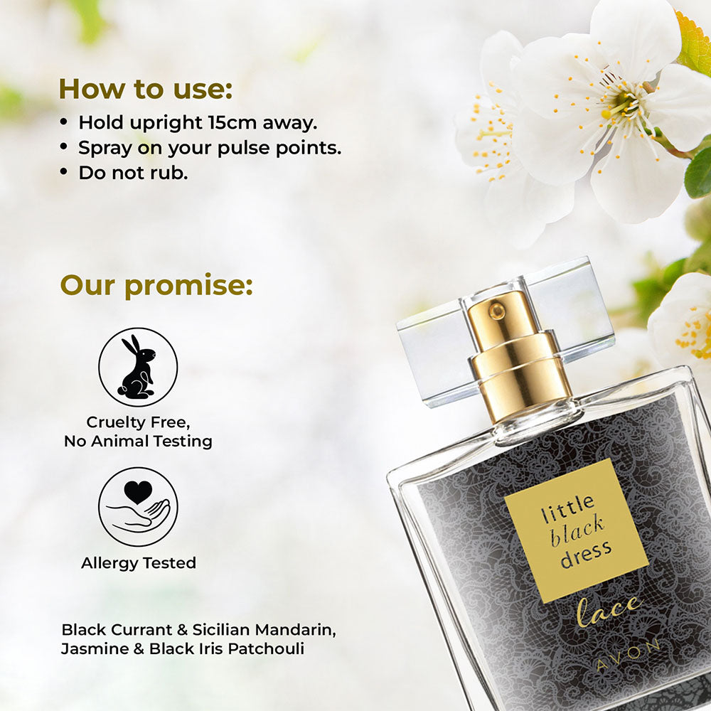 Avon Little Black Dress Lace EDP – Avon India